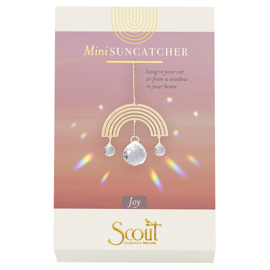 the rectangular gift box that the rainbow mini suncatcher is packaged in