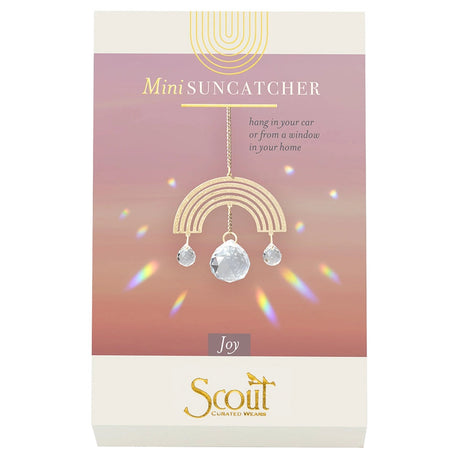 the rectangular gift box that the rainbow mini suncatcher is packaged in