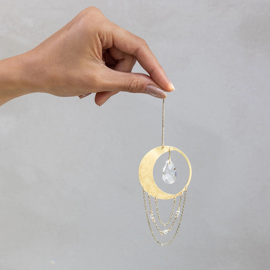 Crescent Moon Mini Suncatcher – The Old Farmer's Almanac Store