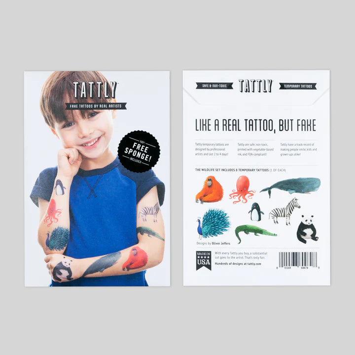 Wildlife Temporary Tattoo Set